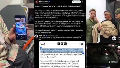 Israel's terrorist forces shot into a Palestinian family's car in Hebron, killing a seven-month-old baby & wounding both parents after the family says they stopped their vehicle as instructed. In March, IOF terrorists killed another Palestinian family who