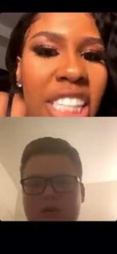 She hosts talent shows on TikTok every Monday. Unfortunately for him it isn&rsquo;t Monday.