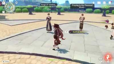 "Oh no!, I just drop my staff of homa, gosh I'm so clumsy" -ctto