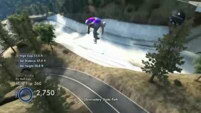 Nice line I hit from the megapark to the ditch