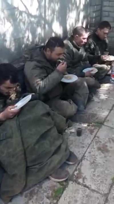 Possibly ORCS have their first proper meal since war started - Captured ORCS in Kharkiv
