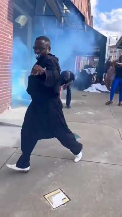 he rises