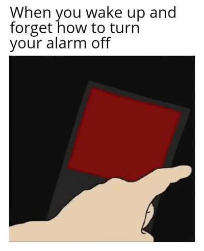 And then you accidentally press snooze