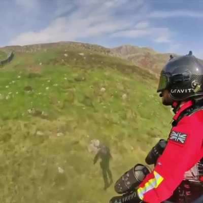 Jet pack paramedics for hard to reach terrain in the UK