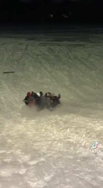 Sliding is always fun