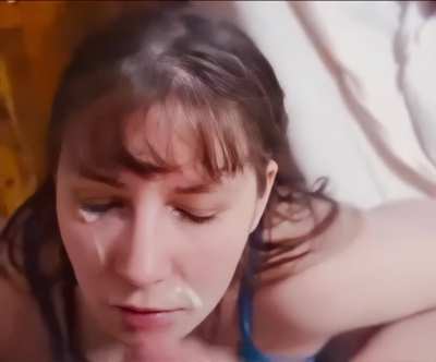 Cum in her eye