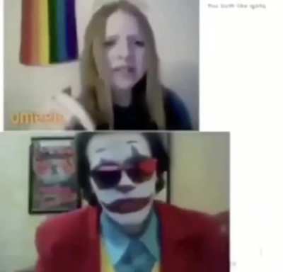 A video of me talking to a w*man on omegle