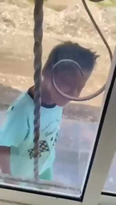 He thought he looked handsome, but didn’t notice the wall next to him.