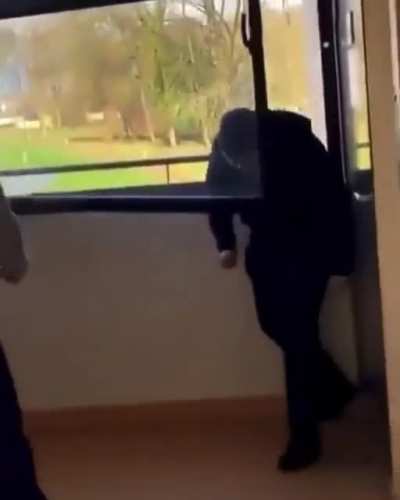 The classic “throw and catch the window with your head”