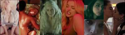 Pick a Night: Billie Eilish on top, Margot Robbie on her back, Emilia Clarke from behind, pegged by Chlo&euml; Grace Moretz, Hand- &amp;amp; blowjob from Ana de Armas or a threesome with Selena Gomez &amp;amp; Cara Delevingne
