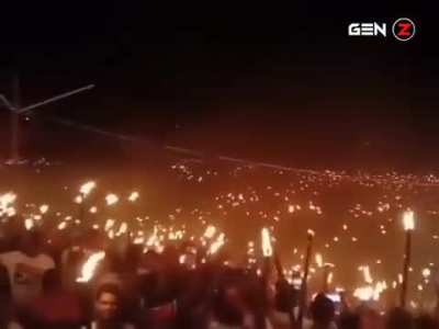 "জাগো বাহে, তিস্তা বাঁচাই" | ভারতীয় অগ্রাসাণের বিরুদ্ধে মশাল মিছিল