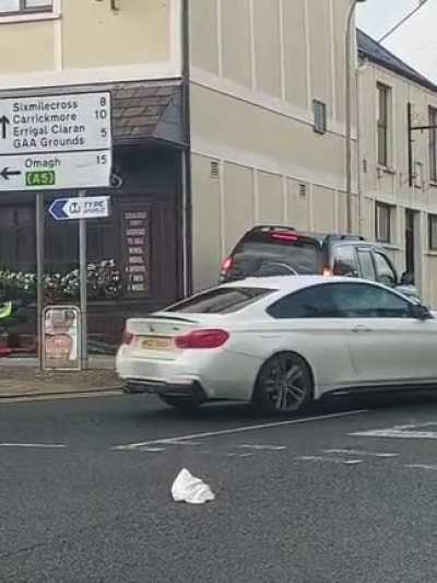 Drunk &amp;amp; high Idiot in N. Ireland steals mobility scooter outside pub.