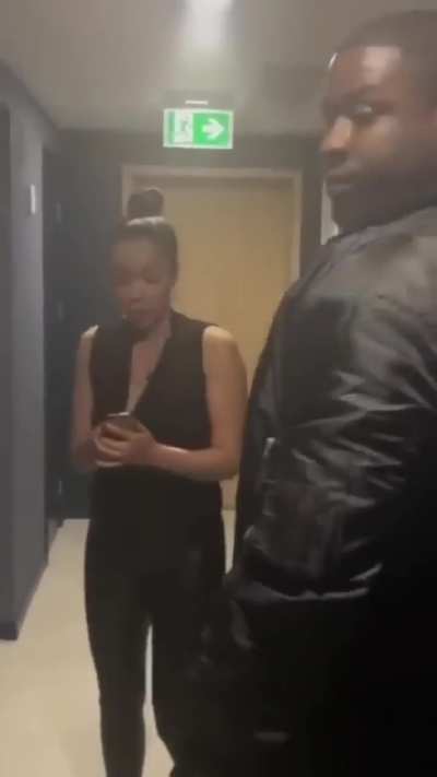 Ladies and gentlemen, example of how not to be a lady and how to be a gentle (professional) bouncer...