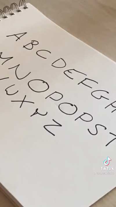 Guy inventing the alphabet