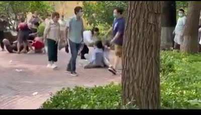 China street brawl