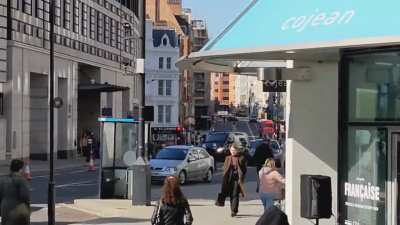 I caught a cool action scene from the movie next St Pauls