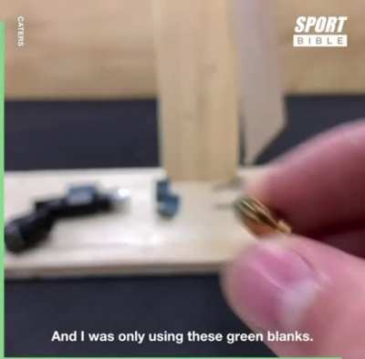 Guy makes a golf club with gun blanks