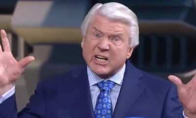 Packers dominating the Cowboys at halftime causing Jimmy Johnson to rage!