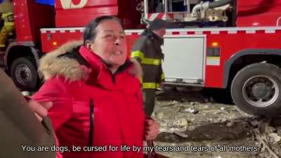 Message to Russian people from woman who son died in result of missile attack in Dnipro (eng.subs).