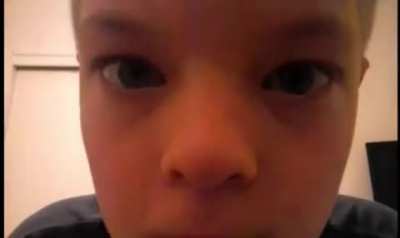 Take this kid's phone away...