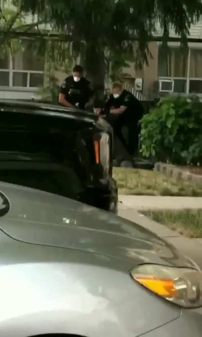 Singing "Amazing Grace" while getting arrested 