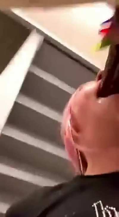 Interracial face fuck