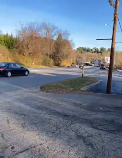 Can&rsquo;t control this car or this guys laugh