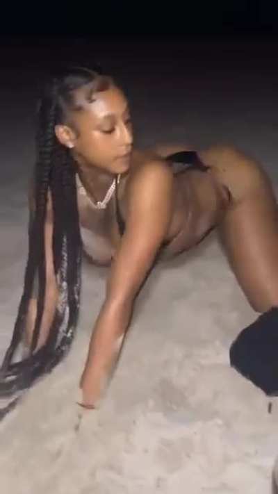At the beach