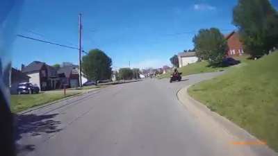 How two untrained riders greet each other