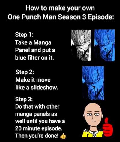 How to make your own One Punch Man Season 3 Episode: