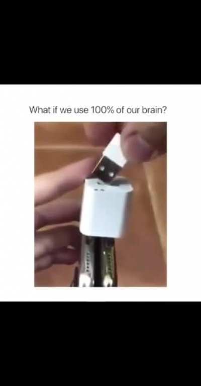 When you use 100% of your brain