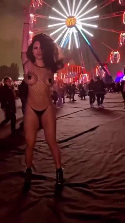 Rave culture gives confidence to women to show off their assets... beautiful fashion choice &amp;lt;3