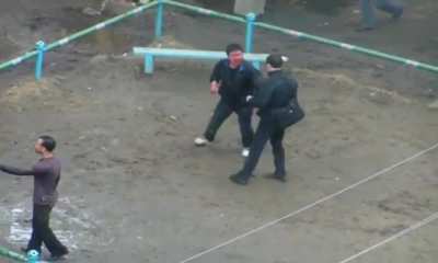 Insane group fight on water