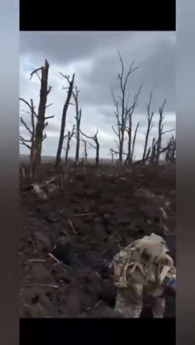 Ukrainian soldiers of the 72nd Brigade are storming the enemy's positions. One of the Russian soldiers hid under a damaged tank, and to eliminate the enemy, Ukrainian soldiers throw a grenade under the tank.