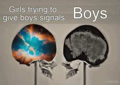 Yeah we don't know how to read your signals