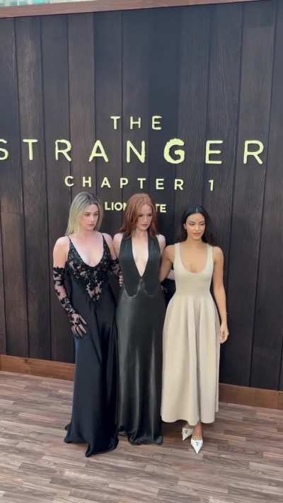 At &ldquo;The Strangers Chapter 1&rdquo; premiere with Camila Mendes and Madelaine Petsch | May 2024