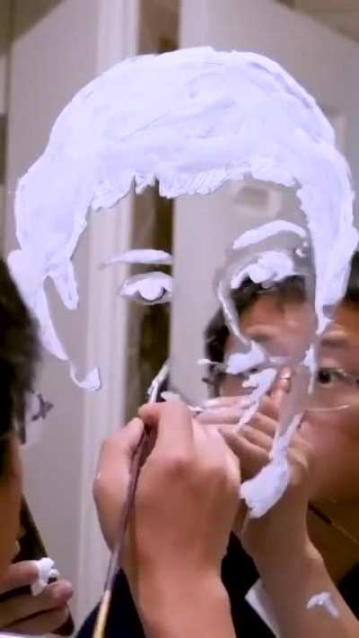 Using toothpaste as a paint
