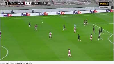 Benfica player dives. Tierney shouts "You're a f****** diving c***, man".