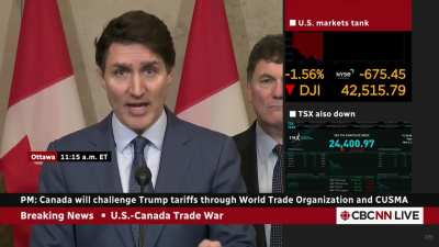 Trudeau: "Donald, this is a very dumb thing to do"