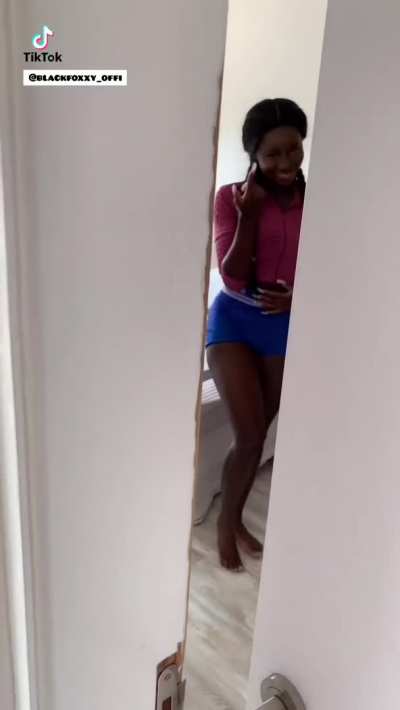 Caught exercising by stepbrother