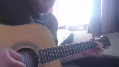 The classic intro to Over the Hills and Far Away by Led Zeppelin on my first twelve string