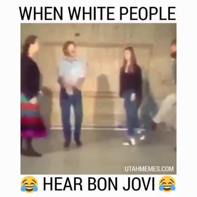 White people dancing