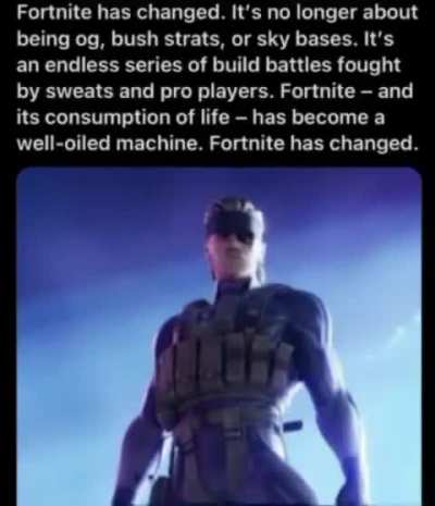Fortnite has changed 