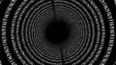 [A] Infinite Binary Code Tunnel I Made - "Binary Tunnel"