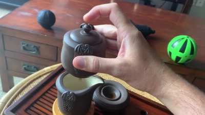 So I just got this awesome tea set at Zhi Tea in East Austin, made by ceramic company Teb&iacute;. More about this tea set and the awesome teas I got at Zhi in comments!