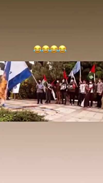 Flag burning gone wrong