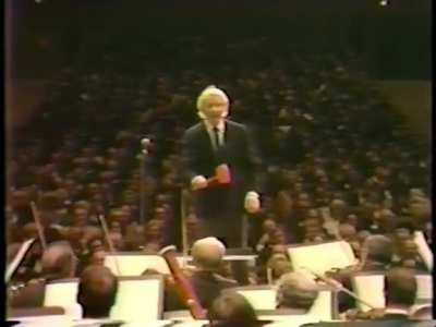 Danny Kaye conducting "Flight of the Bumblebee" for the New York Philharmonic Orchestra, 1981