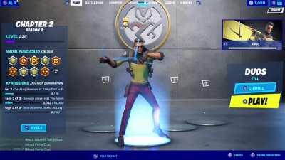 Hugo&rsquo;s emote actually changes to real knives if you have them equipped as your pickaxe