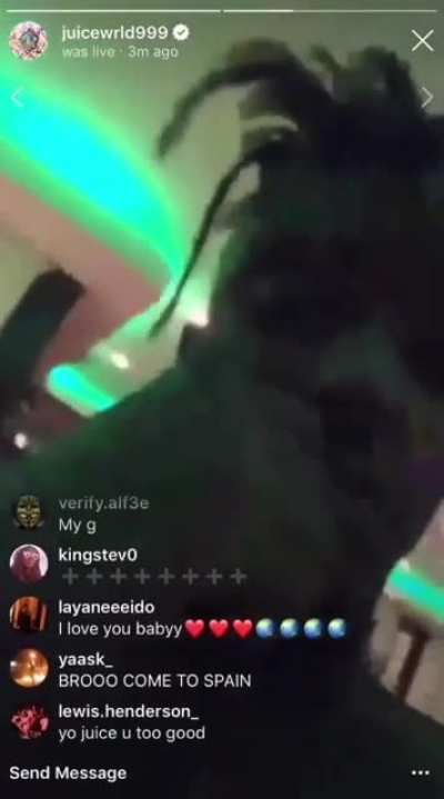 Juice WRLD &ldquo;Confide&rdquo; *insta live*