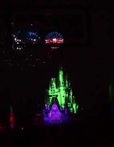 Added a projector to the LEGO castle 🏰, and now I've got fireworks on my wall 🎆